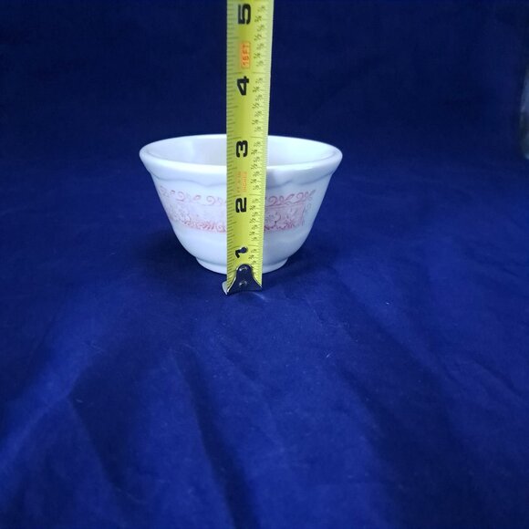 Syracuse Strawberry Hill Pink Floral Custard Cup Vintage Collectible - Picture 5 of 7